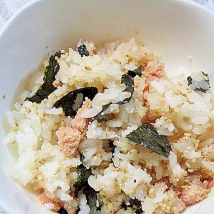 レンジで簡単☆明太子ご飯